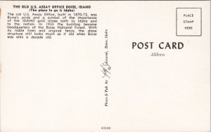 Boise ID The Old US Assay Office Unused Vintage Postcard H35