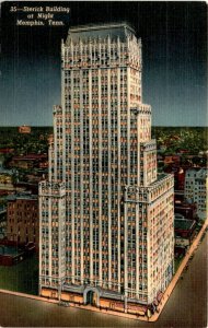 Sterick Building Memphis Tennessee nighttime view office Postcard