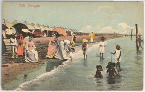 45377 vintage postcard - VENICE: Lido-