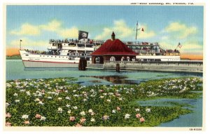 Boat Landing Mt. Vernon, Virginia Ship Postcard