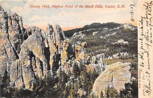 Harney peak Highest point of the Black Hills Custer SD