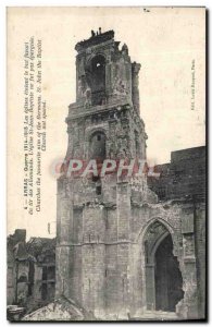 Old Postcard Arras War militaria Church