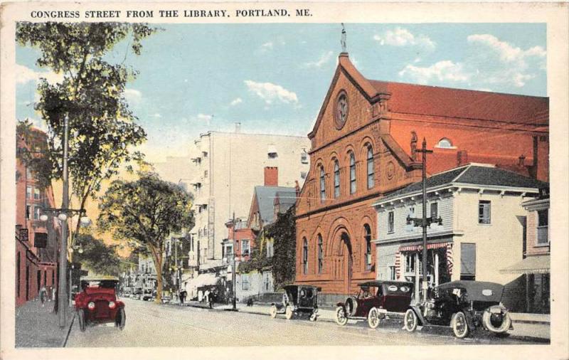 19986 ME, Portland, Congress Street from Library