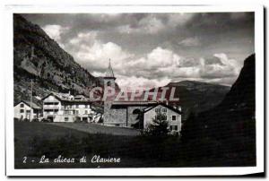 Italy italia Modern Postcard La Chiesa Claviere