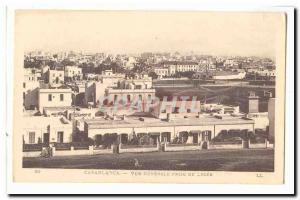 Morocco Casablanca Old Postcard General view taken from high school
