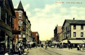 Lisbon St. in Lewiston, Maine