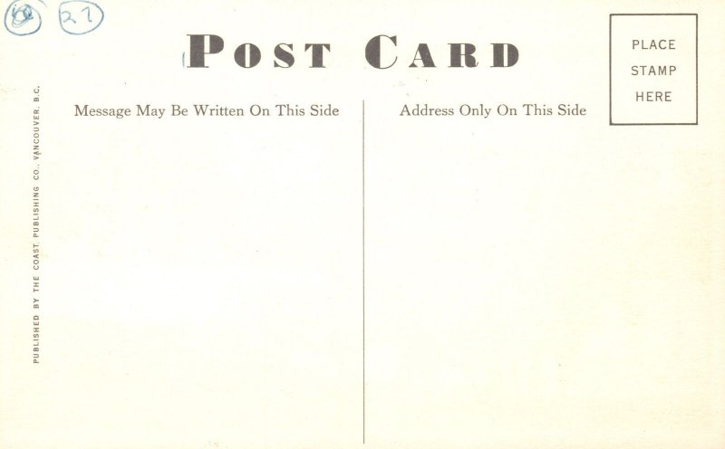 Vintage Postcard Sightseeing Tally-Ho Ride Victoria British Columbia Canada