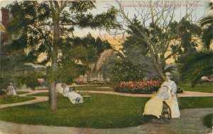 Postcard California Glendale Sanitarium grounds winter occupation 23-10698