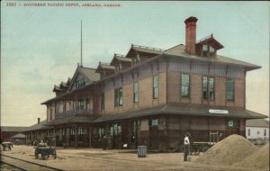 Ashland OR SP Southern Pacific RR Train Depot Station c1910 Postcard