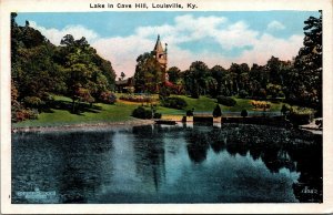 Vtg Louisville Kentucky KY Lake in Cave Hill 1920s Unused WB Postcard