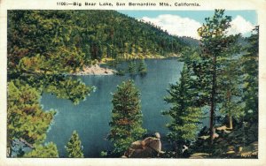 USA Big Bear Lake San Bernardino Mtns California Vintage Postcard 07.55