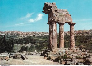 RP; AGRIGENTO, Sicilia, Italy, 1930-1940s; Temple Of The Dioscoures