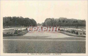 Postcard Old Palace of Fontainebleau Le Parterre