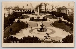 Argentina Plaza De Mayo Buenos Aires RPPC ARA Real Photo Postcard B34