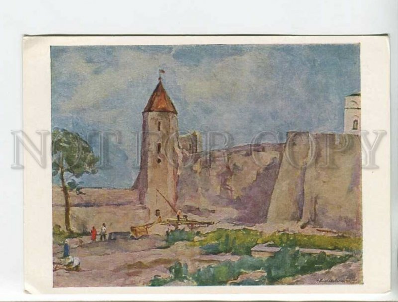 453205 1965 Pskov monuments Russian architecture Konchalovsky Dovmont city