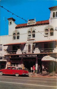 Postcard 1950s Florida St. Petersburg Hotel Prather Automobile Cook FL24-3228