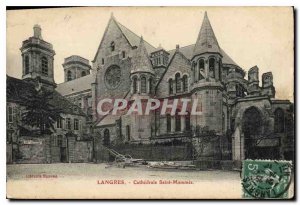 Old Postcard Langres Cathedrale Saint Mammes