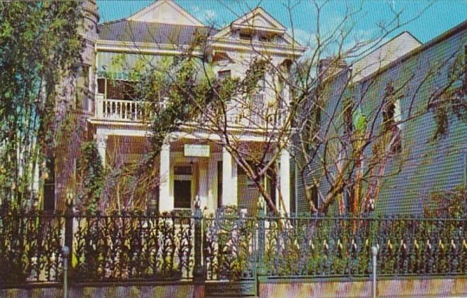 Louisiana New Orleans Cornstalk Fence Guest House 915 Royal Street 1958