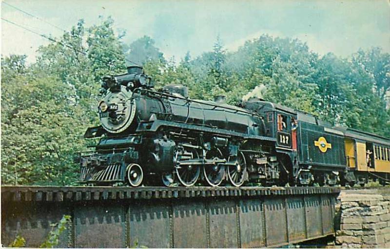 Steamtown U.S.A. Pacific #127 Former Canadian Pacific #1278 Brockways Mills VT