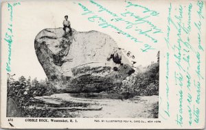 Cobble Rock Woonsocket RI Rhode Island c1904 Litho Postcard F84