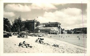 Postcard RPPC Photo Hawaii Honolulu Beach Hotel 22-12929