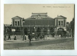 3089575 FRANCE Paris Gare de Vincennes STATION Vintage PC