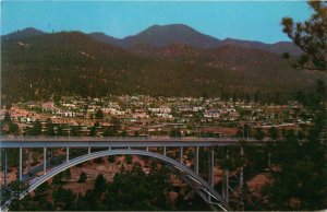 View of the Residential Section of Los Alamos New Mexico Vintage Petley Postcard