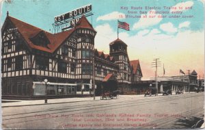 Key Route Electric Trams San Francisco California Vintage Postcard C202
