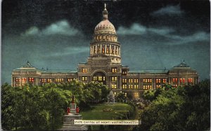 State Capitol Austin Texas Linen Postcard C087