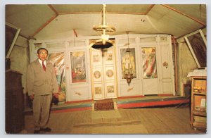 State View~St Nicholas Russian Orthodox Church Eklutina Alaska~Vintage Postcard