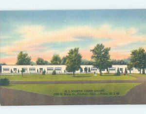 Linen MARTIN CABIN COURT MOTEL Findlay Ohio OH ho5244@