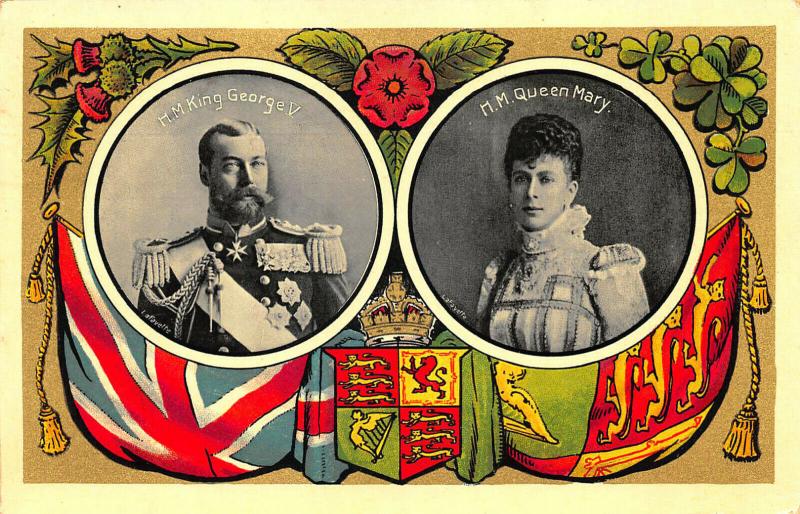 H. M. King George V. and H. M. Queen Mary Postcard
