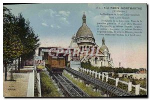 Old Postcard Paris Montmartre's Sacre Coeur Basilica inaugurated ended June 1...