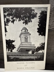 Vintage 50s BOONE TAVERN of Berea College Restaurant Menu Berea Kentucky