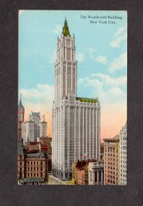 NY Woolworth Bldg Building NYC New York City Postcard