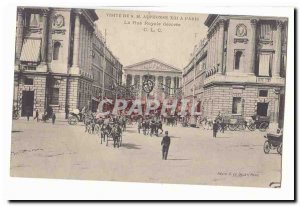 Paris (8th) Old Postcard Visit M Alfonso XIII Paris Royal street decorated