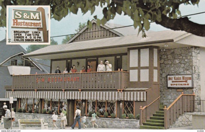 GATLINBURG , Tennessee, 1950-60s ; S & M Restaurant