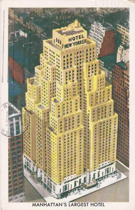 Hotel New Yorker NYC, New York City - Manhattan's Largest Hotel - pm 1962