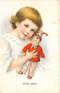 Erste Liebe Toy, Doll Writing on Back 