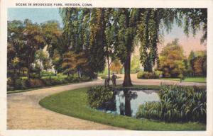 Scene in Brookside Park - Meriden CT, Connecticut - WB