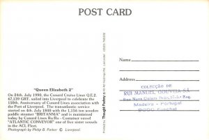 Queen Elizabeth 2 Cunard Line & Interior Vies Ship Unused 