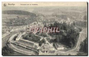 Old Postcard Panorama Bouillon took the Belvedere