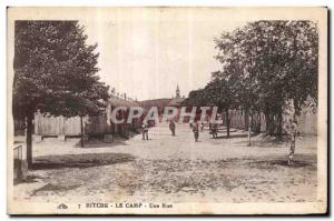 Old Postcard Bitche Camp Une Rue Militaria