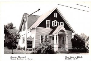 Showers Memorial United Brethren in Christ - Olean, New York NY Postcard