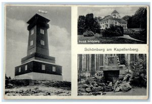 c1920's Schonberg am Kapellenberg Bad Brambach Germany Multiview Postcard