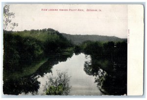 c1910 View Looking Toward Pulpit Rock River Lake Decorah Iowa Vintage Postcard