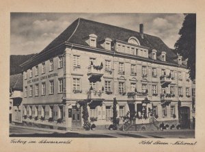 Triberg Im Schwarzwald Hotel Lowen National German Postcard