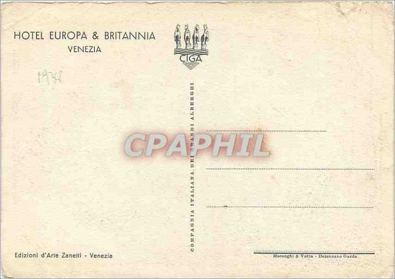 Modern Postcard Venezia Hotel Britannia Europa