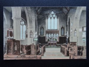 Devon BRIXHAM Higher Brixham Church Interior c1906 Postcard by Valentine