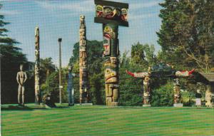 Canada Indian Totem Poles Thunderbird Park Victoria British Columbia